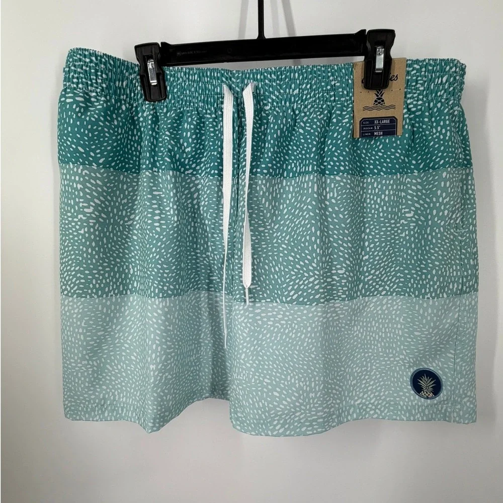 Chubbies The Whale Sharks Swim Trunks Bathing Suit Shorts Men's Size XXL NEW
